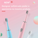 Escova de Dente Elétrica para Adultos – Alta Performance, Portátil e à Prova d'Água: