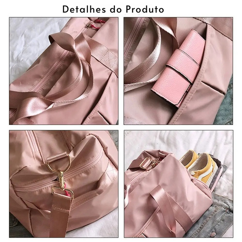 Bolsa de Viagem Esportiva Feminina com Compartimentos Inteligentes