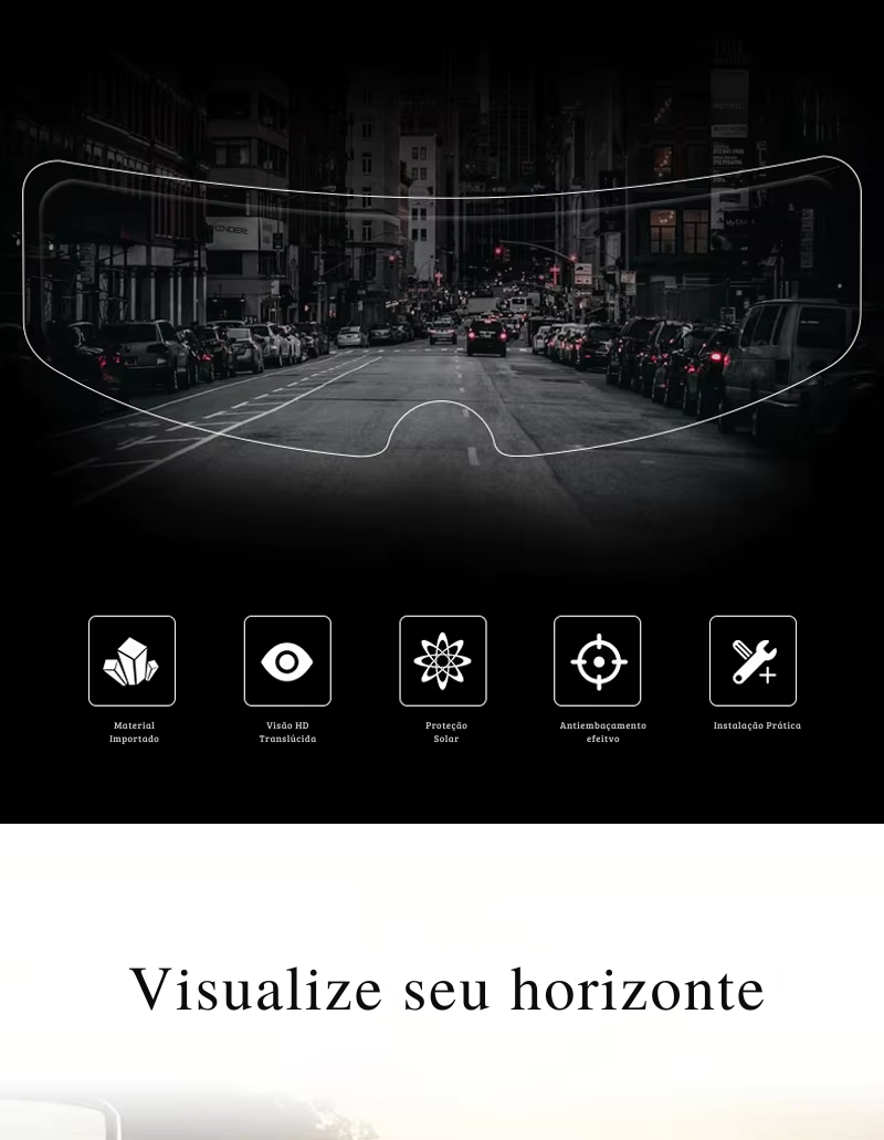 Película anti-chuva para viseira de capacete de motocicleta -  Película anti-embaçamento - Alta definição