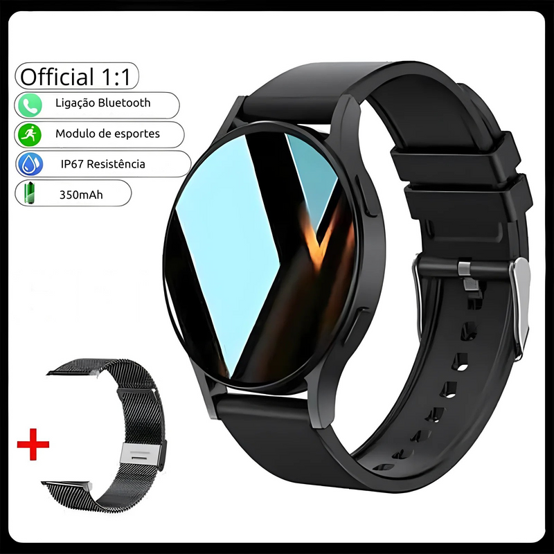 ⌚ Smartwatch 2024 – Bluetooth, Chamadas, Saúde e Esporte no Seu Pulso!
