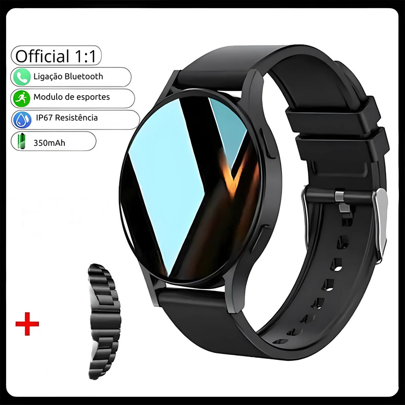 ⌚ Smartwatch 2024 – Bluetooth, Chamadas, Saúde e Esporte no Seu Pulso!