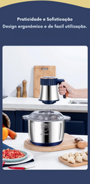 Triturador de alimentos multifuncional-  Elétrico Inox 5L - 5 velocidades