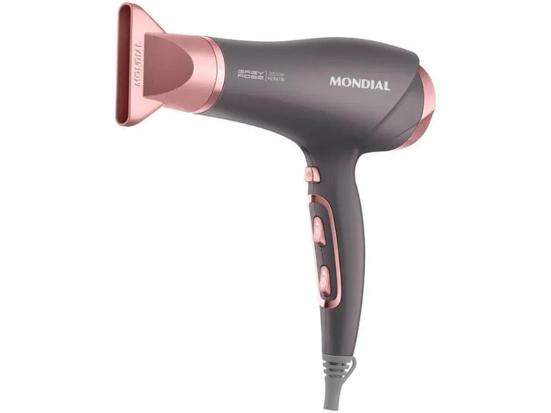 Secador Mondial Keratin Graphite e Rosé - Hair Dryer - 220V