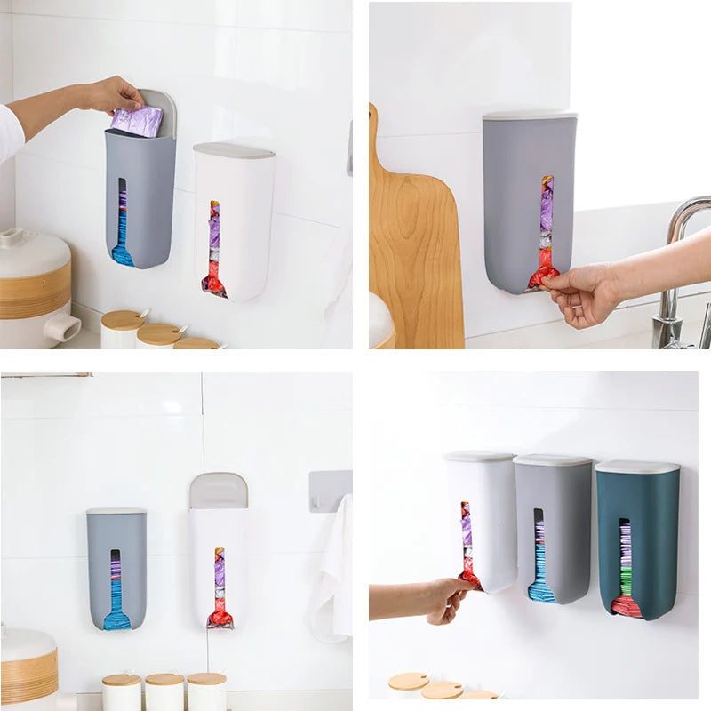 Puxa Saco - Caixa Organizadora de Sacos Plásticos para Parede – 2L