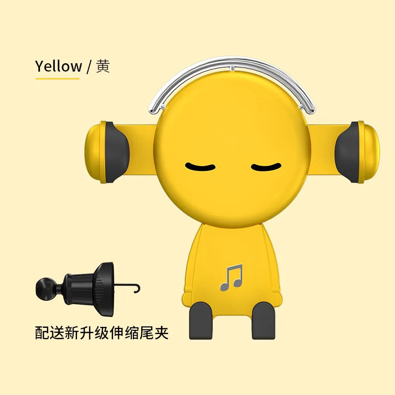 Gravity - Suporte universal de celular para carro -  Decorativo Musical - Casal