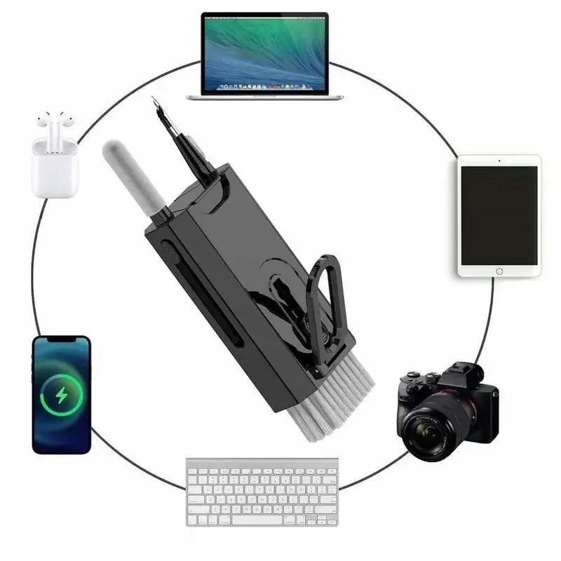 Kit de limpeza de eletrônicos 8 em 1 - Celular, Fones de Ouvido, Notebook e Teclados