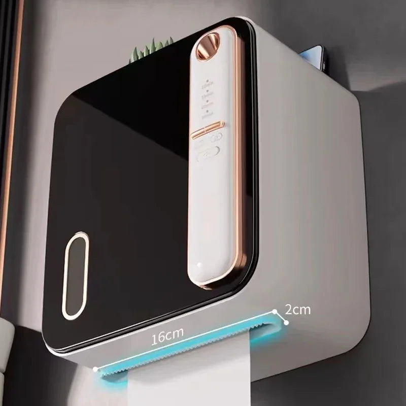 Porta-Papéis com Sensor e Aromatizador – Carregamento USB