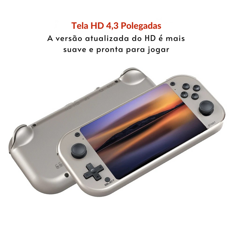 🎮 Console Portátil M17 Retrô | Tela IPS 4.3” | 19.000 Jogos | Sistema Linux Open Source | 64GB