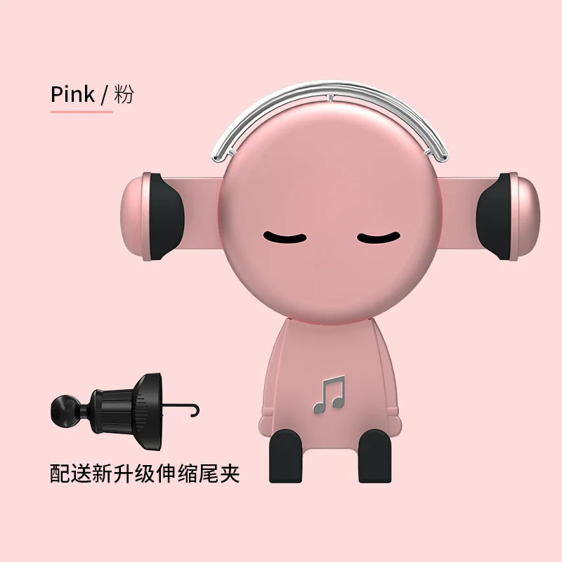 Gravity - Suporte universal de celular para carro -  Decorativo Musical - Casal