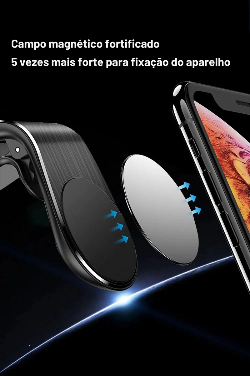 Suporte magnético para celular no carro -  Magnético