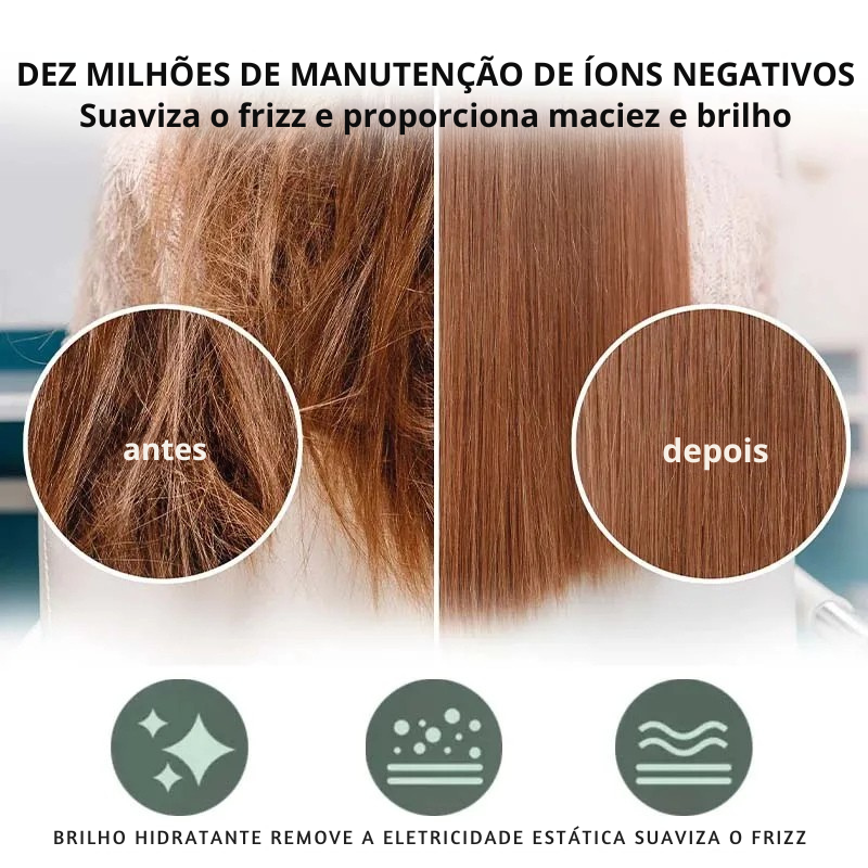 Escova Modeladora Elétrica 4 em 1 – Volume, Alisamento e Brilho