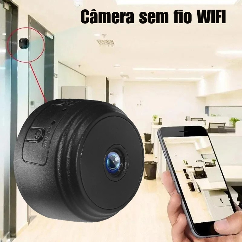 📹 Mini Câmera WiFi A9 | 720P HD | Monitoramento Inteligente